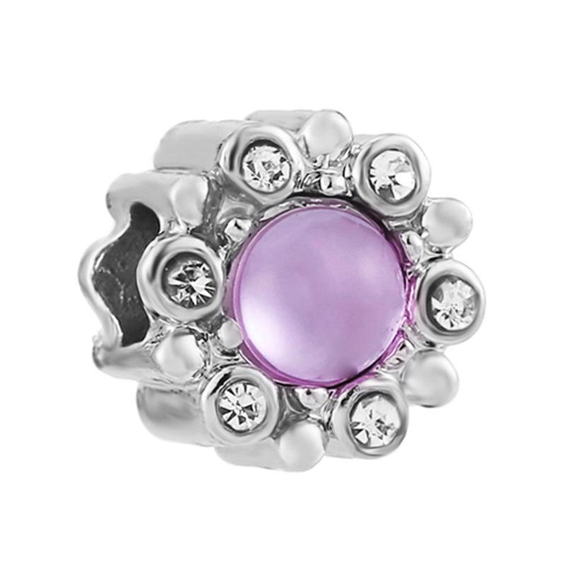 MOQ 2 pcs Purple Big Hole European Beads or Charms 45 Styles To Choose