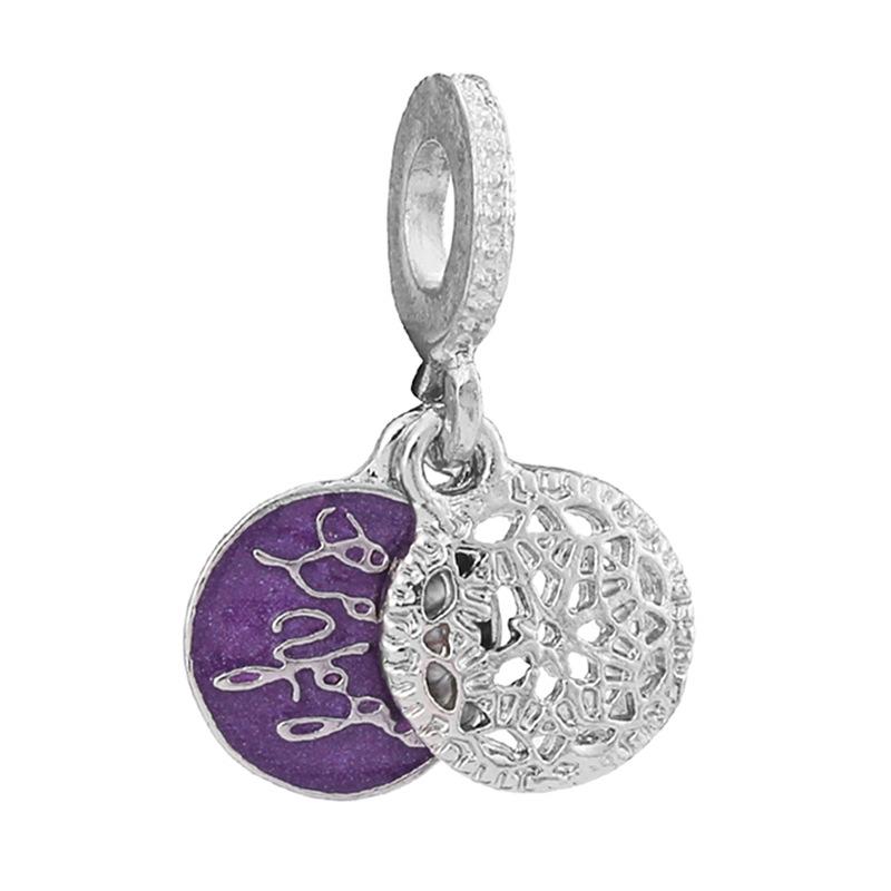 MOQ 2 pcs Purple Big Hole European Beads or Charms 45 Styles To Choose