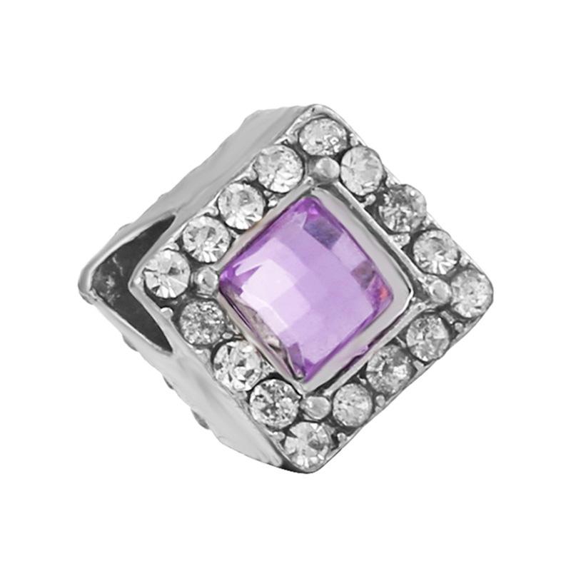 MOQ 2 pcs Purple Big Hole European Beads or Charms 45 Styles To Choose