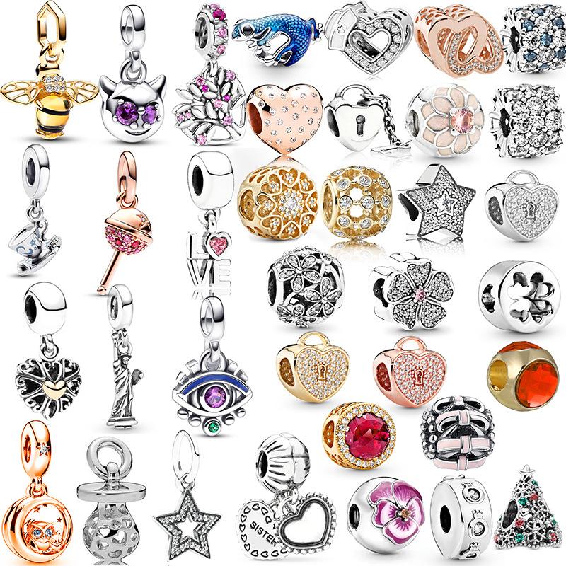 MOQ 2 pcs Big Hole European Beads or Charms 36 Styles To Choose