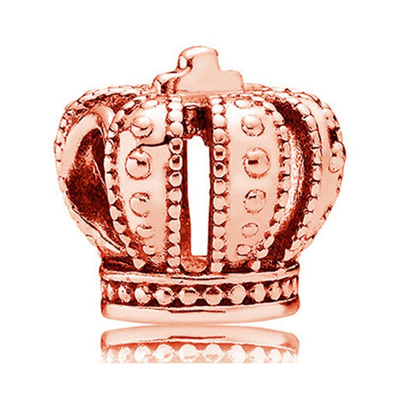 MOQ 2 pcs Rose Golden Big Hole European Beads or Charms 45 Styles To Choose