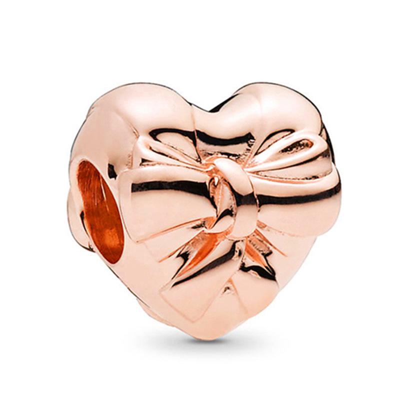 MOQ 2 pcs Rose Golden Big Hole European Beads or Charms 45 Styles To Choose