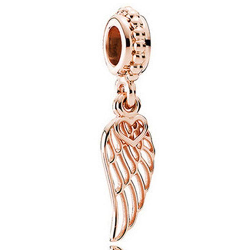 MOQ 2 pcs Rose Golden Big Hole European Beads or Charms 45 Styles To Choose