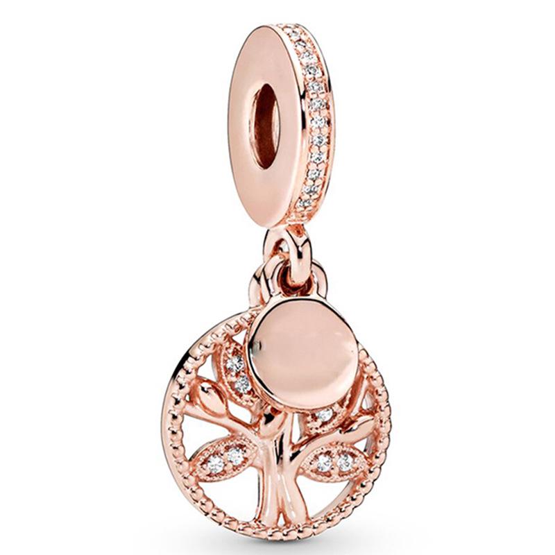 MOQ 2 pcs Rose Golden Big Hole European Beads or Charms 45 Styles To Choose