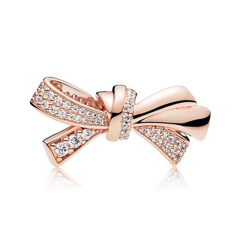 MOQ 2 pcs Rose Golden Big Hole European Beads or Charms 45 Styles To Choose