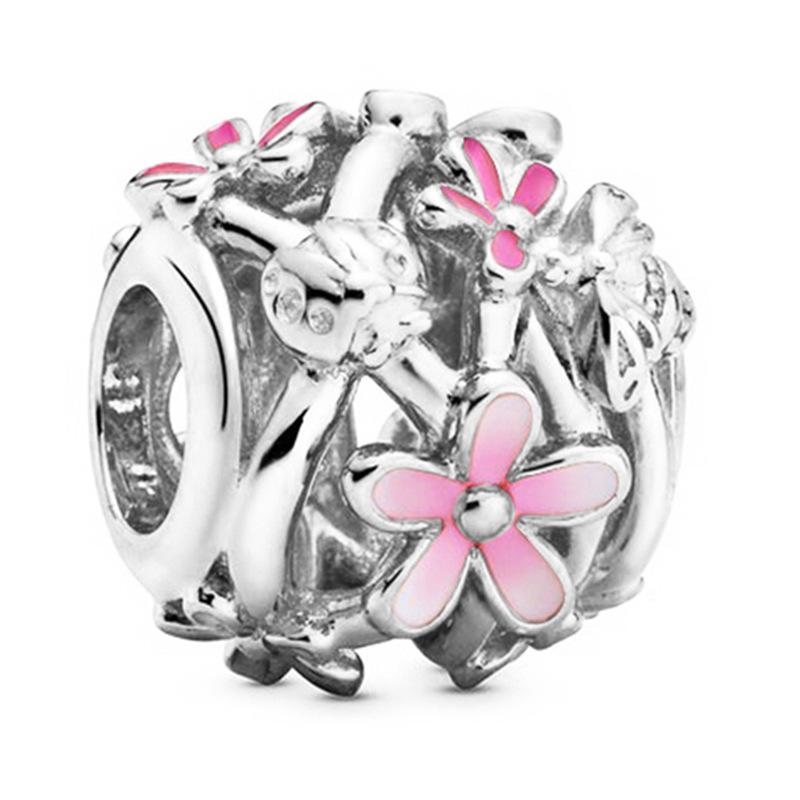 MOQ 2 pcs Flower Big Hole European Beads or Charms 21 Styles To Choose