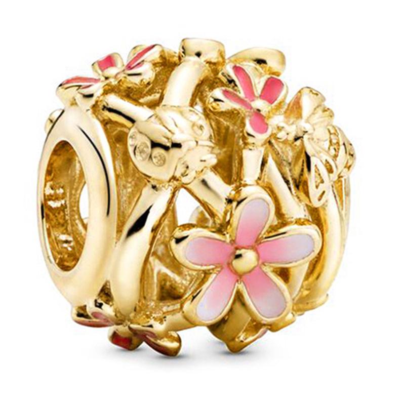 MOQ 2 pcs Flower Big Hole European Beads or Charms 21 Styles To Choose