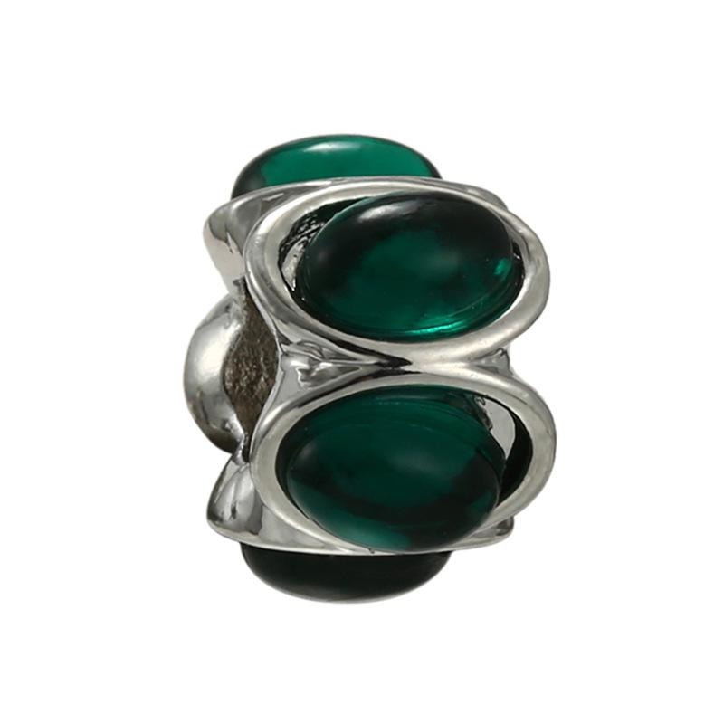 MOQ 2 pcs Green Big Hole European Beads or Charms 45 Styles To Choose