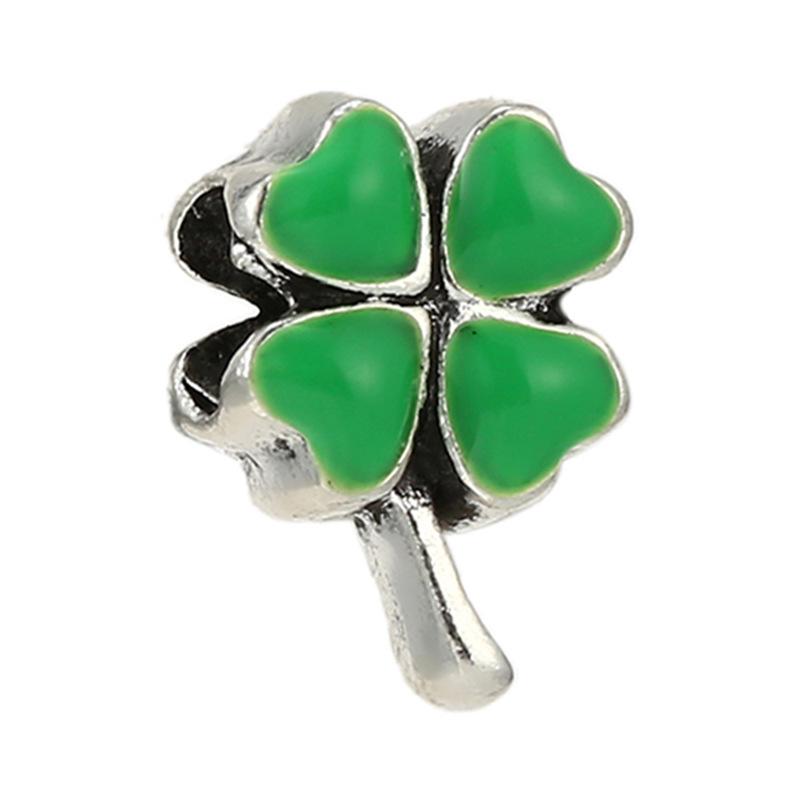 MOQ 2 pcs Green Big Hole European Beads or Charms 45 Styles To Choose