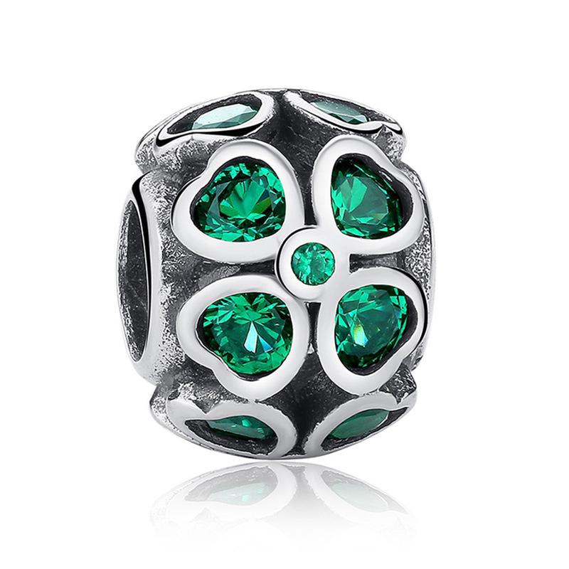 MOQ 2 pcs Green Big Hole European Beads or Charms 45 Styles To Choose