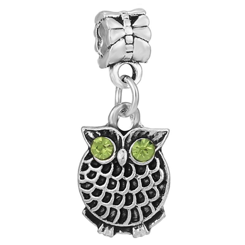 MOQ 2 pcs Green Big Hole European Beads or Charms 45 Styles To Choose