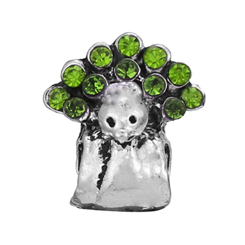 MOQ 2 pcs Green Big Hole European Beads or Charms 45 Styles To Choose