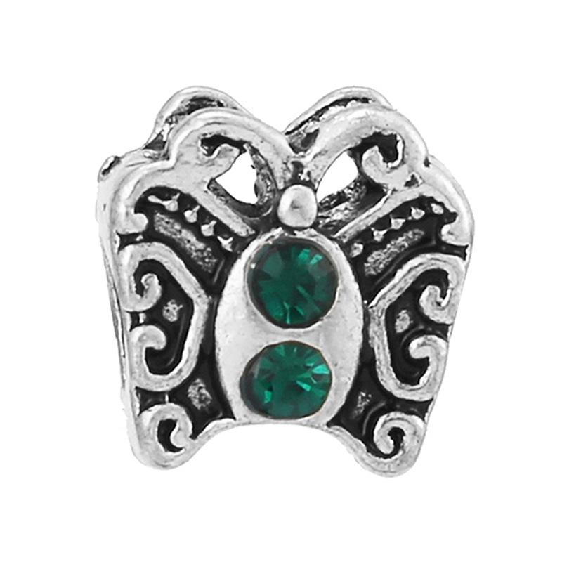 MOQ 2 pcs Green Big Hole European Beads or Charms 45 Styles To Choose