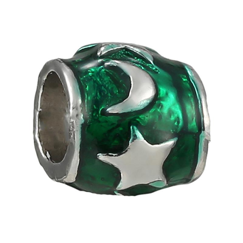 MOQ 2 pcs Green Big Hole European Beads or Charms 45 Styles To Choose