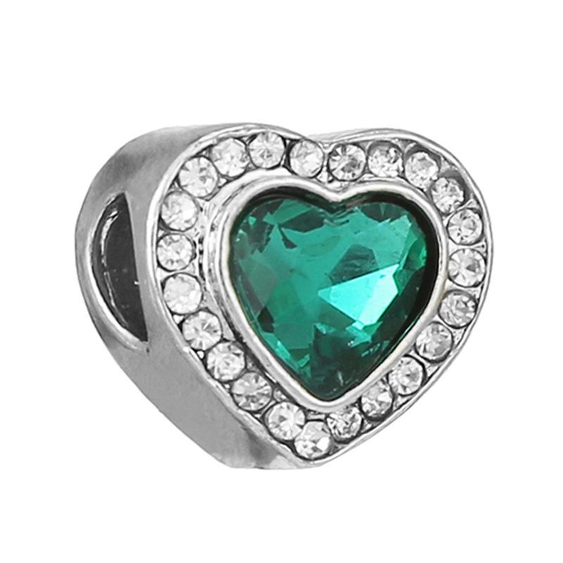 MOQ 2 pcs Green Big Hole European Beads or Charms 45 Styles To Choose