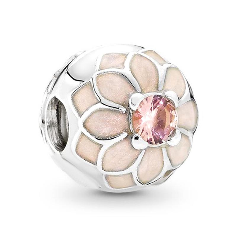 MOQ 2 pcs Pink Big Hole European Beads or Charms 36 Styles To Choose