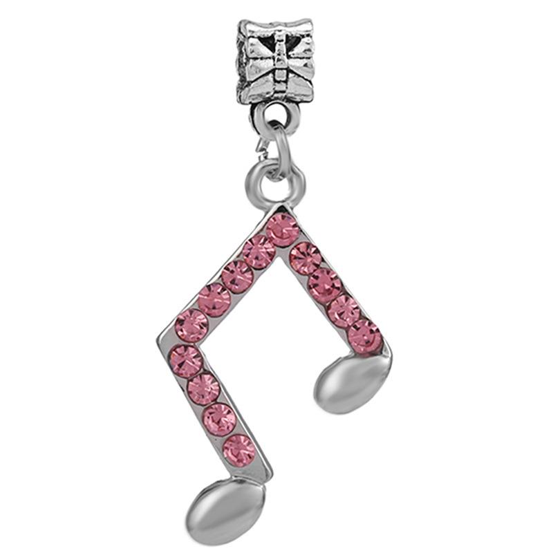 MOQ 2 pcs Pink Big Hole European Beads or Charms 36 Styles To Choose
