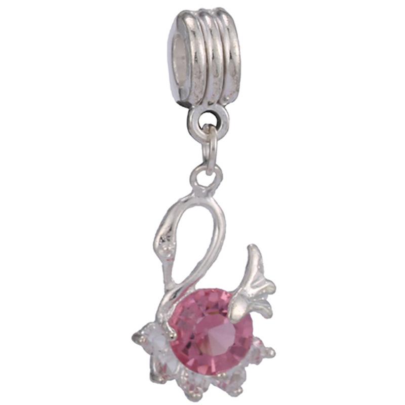 MOQ 2 pcs Pink Big Hole European Beads or Charms 36 Styles To Choose