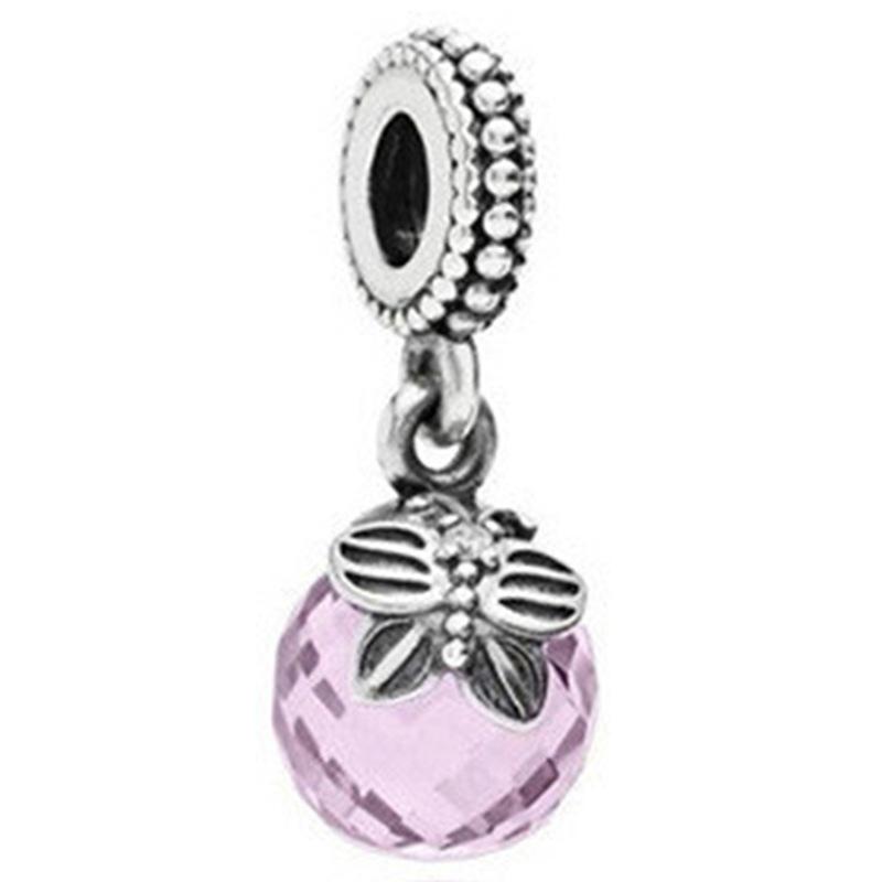 MOQ 2 pcs Pink Big Hole European Beads or Charms 36 Styles To Choose