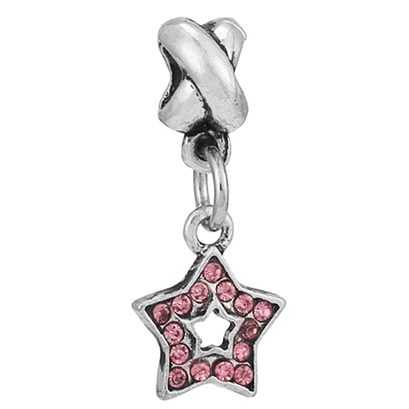 MOQ 2 pcs Pink Big Hole European Beads or Charms 36 Styles To Choose