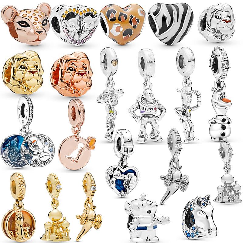 MOQ 2 pcs Cartoon Big Hole European Beads or Charms 22 Styles To Choose