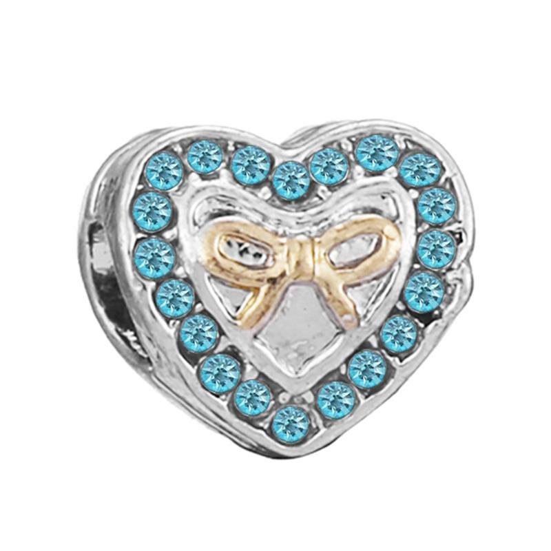 MOQ 2 pcs Sea Blue Big Hole European Beads or Charms 45 Styles To Choose