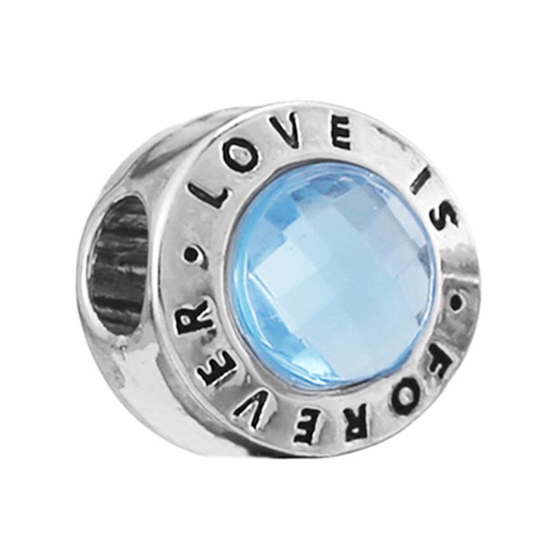 MOQ 2 pcs Sea Blue Big Hole European Beads or Charms 45 Styles To Choose