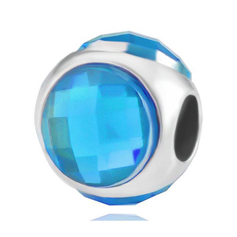 MOQ 2 pcs Sea Blue Big Hole European Beads or Charms 45 Styles To Choose