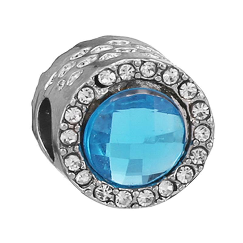 MOQ 2 pcs Sea Blue Big Hole European Beads or Charms 45 Styles To Choose