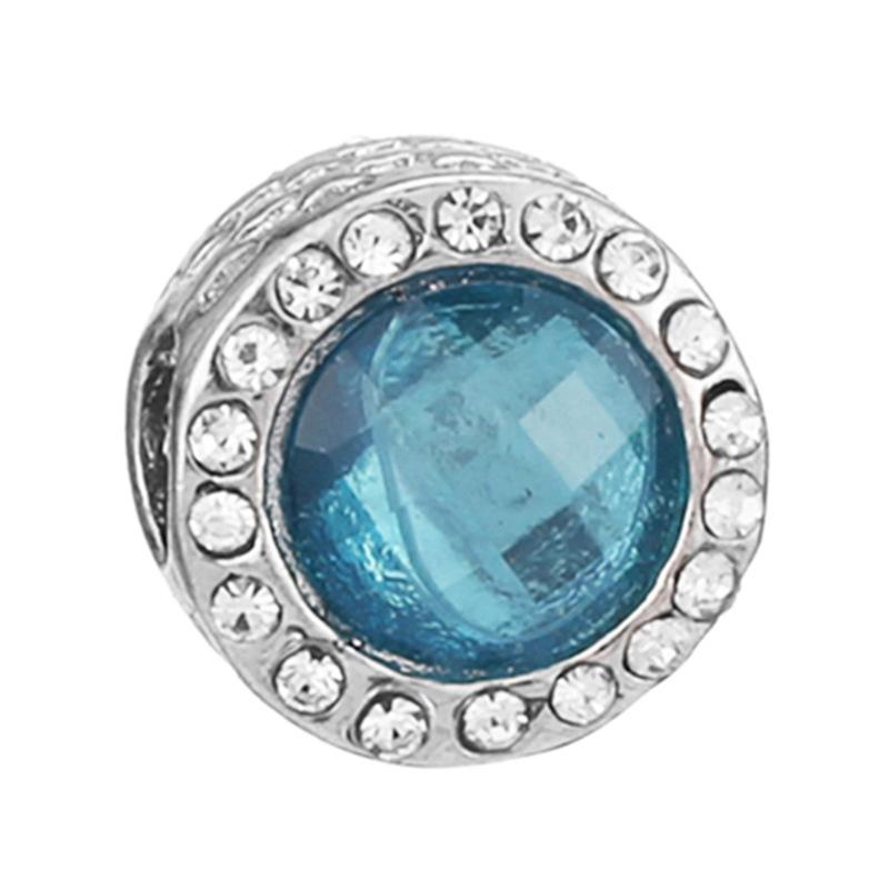 MOQ 2 pcs Sea Blue Big Hole European Beads or Charms 45 Styles To Choose