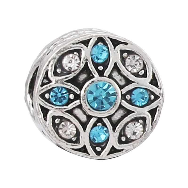 MOQ 2 pcs Sea Blue Big Hole European Beads or Charms 45 Styles To Choose
