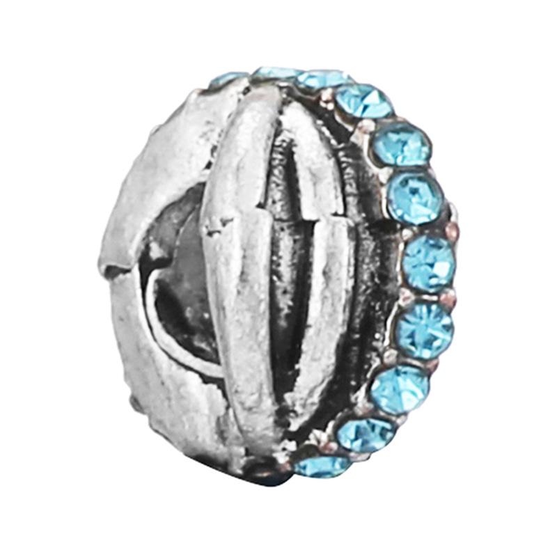 MOQ 2 pcs Sea Blue Big Hole European Beads or Charms 45 Styles To Choose