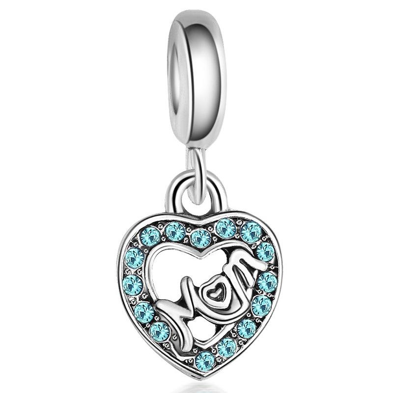 MOQ 2 pcs Sea Blue Big Hole European Beads or Charms 45 Styles To Choose