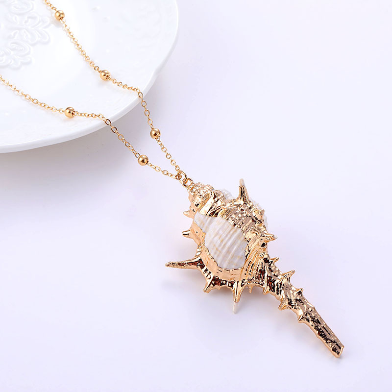 46CM Beach Conch Shell Pendant Necklace