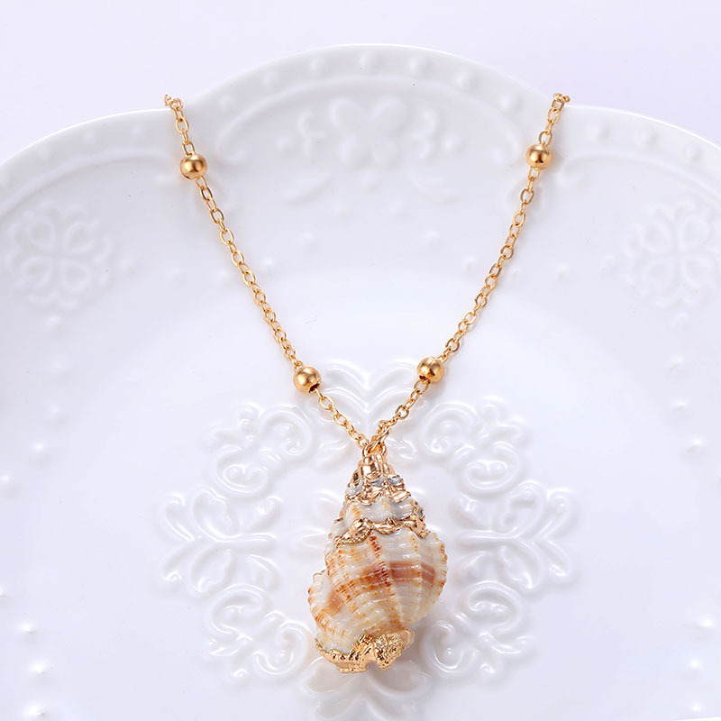 46CM Beach Conch Shell Pendant Necklace