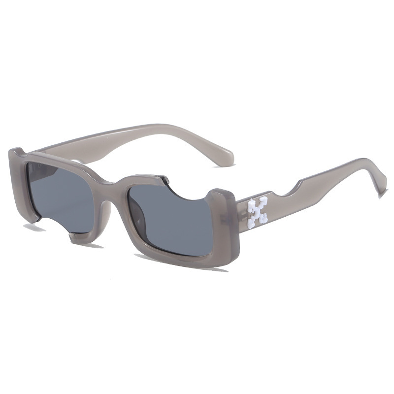 small frame notched sunglasses