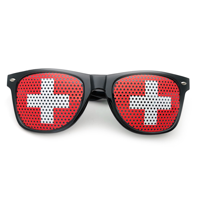FIFA World Cup & Euro Cup Flag-Themed Sunglasses-Switzerland