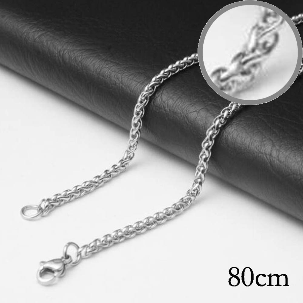 80CM Stainless steel chain necklace Jewelry Accessories, Wholesales