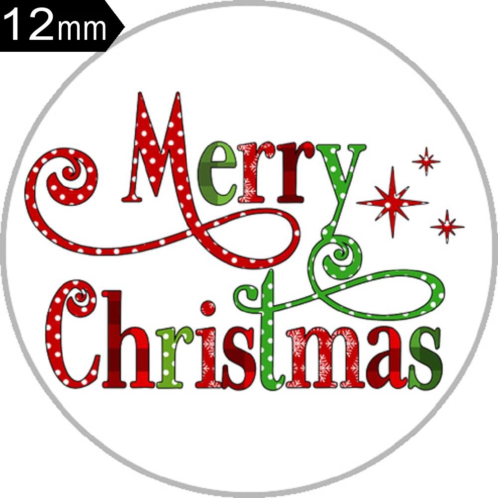 12MM Print Glass Cover Snaps