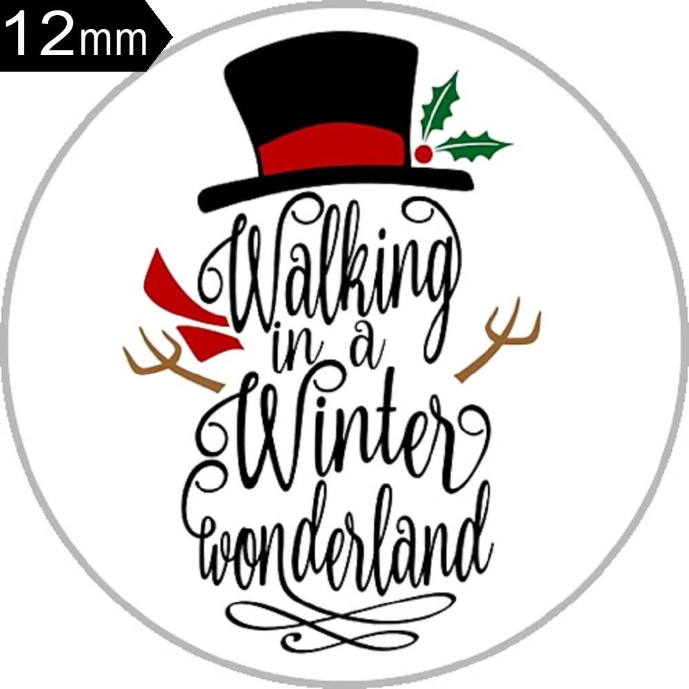 12MM Print Glass Cover Snaps