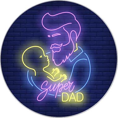 20MM Print Glass father Cover Snaps