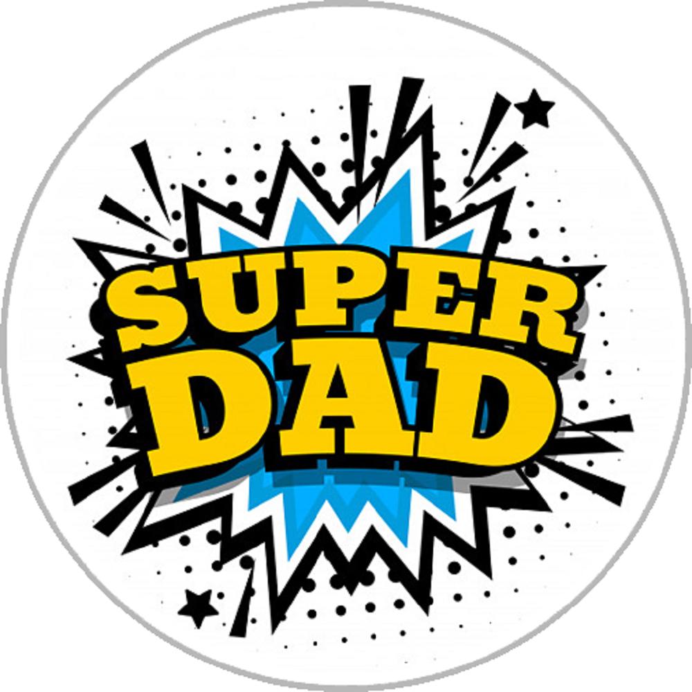 20MM Print father Glass Cover Snaps