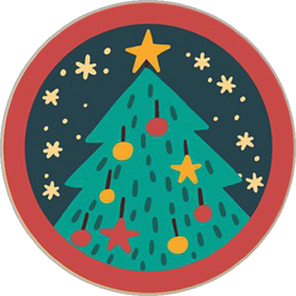 20MM Print Christmas Glass Cover Snaps