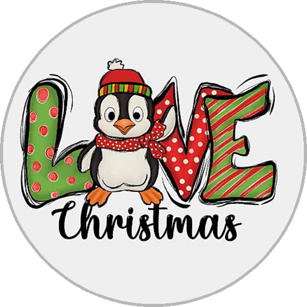 Love Christmas 20MM Print Glass Snaps