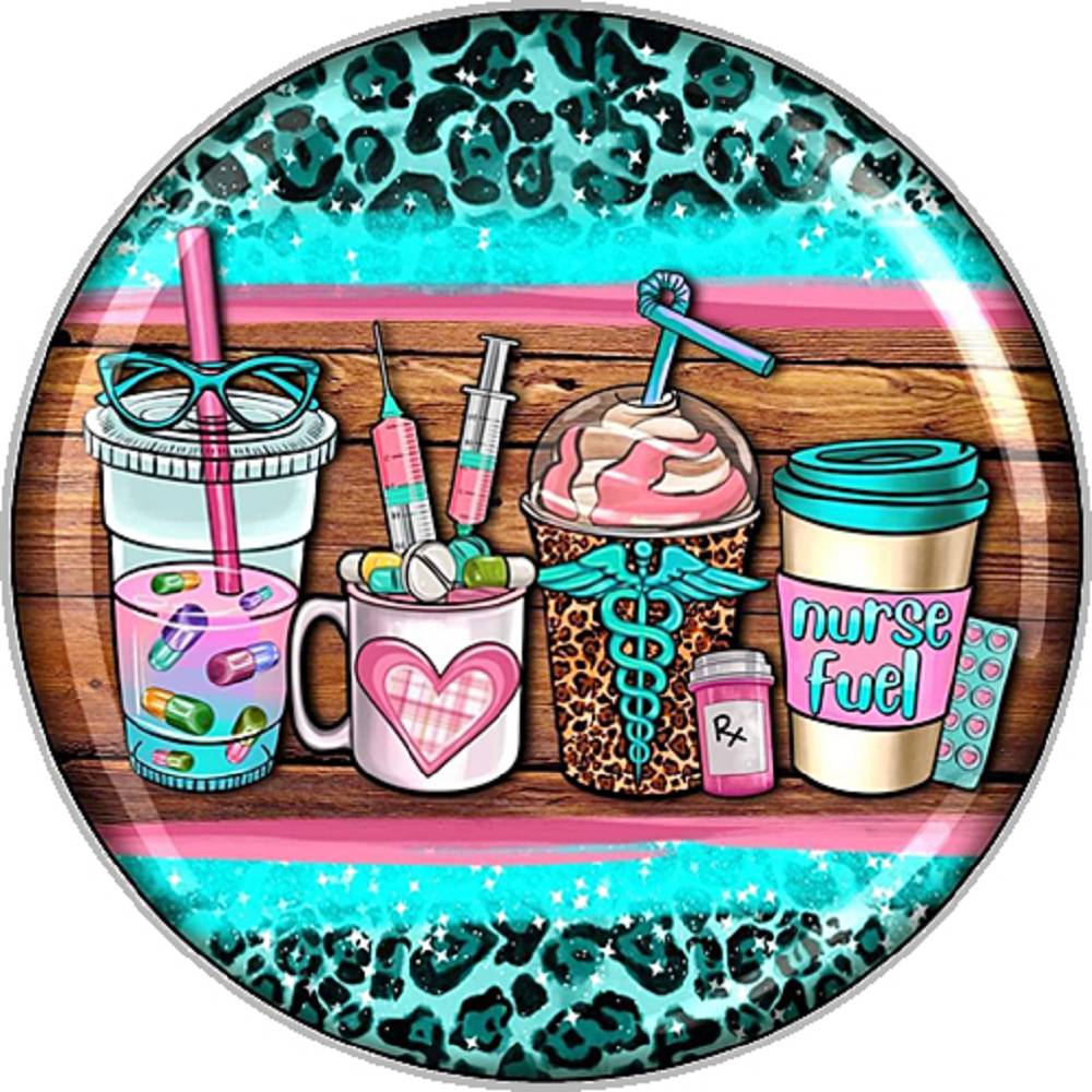 Love Biscuit Alphabet 20MM Print Glass Snaps