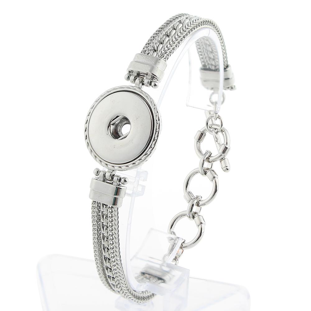 Wholesale snap on sale button bracelets
